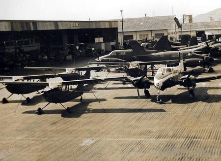Fixed Winged Aircraft Just Unloaded From Aircraft Carrier