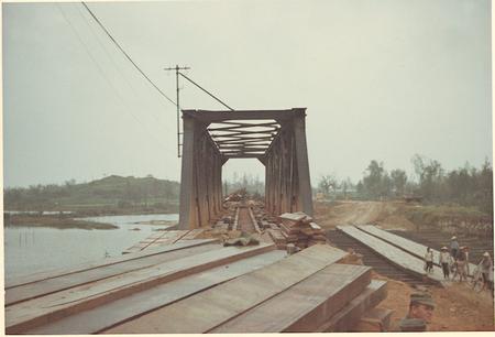 converting railroad bridge to road way