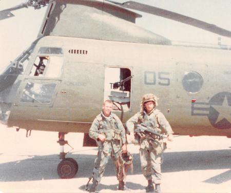 USMC circa 1983-84 Yuma AZ LCpl Bott Cpl Barlow