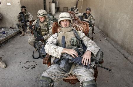 Long day in Ramadi....SGT.Luciano Carlucci