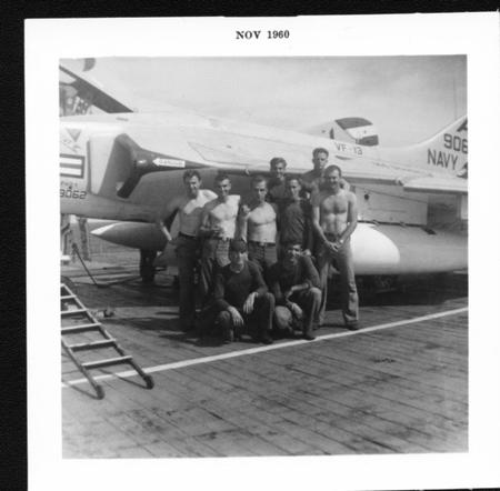 Plane Captain's VF 13 Aboard CVA 38 Shangri-La 1960