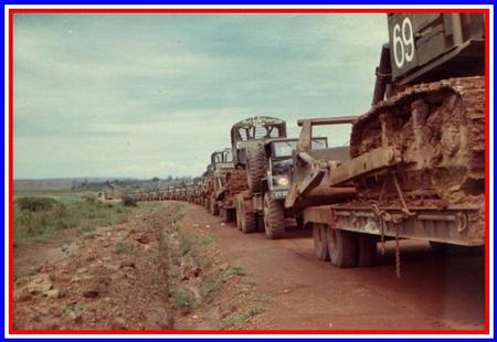 Convoy with Rome plows