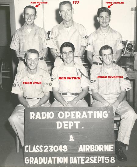 October 1958 Airborne Radio Operations School Graduation