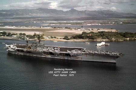 Rendering Honors to USS Arizona at Pearl Harbor