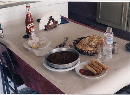 Mushroom tava, cheese borak, ekmec