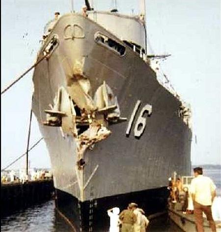 June 1970 after colliusn with WTR-176 USCGC Courier