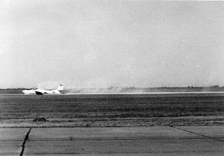 T-37 Tweet Emergency Wheels Up landing Reese AFB Texas 1977
