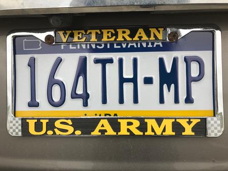 PA LICENSE PLATE