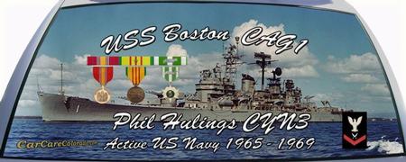 USS Boston CAG1 Rear Window Mural