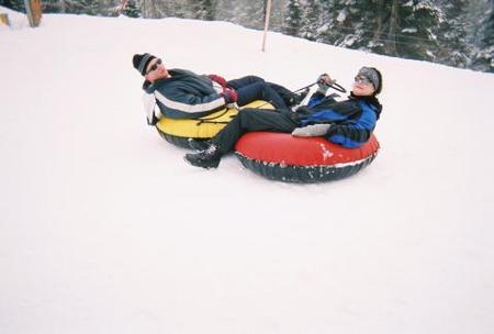 Snowtubing in Montana at Big Mountain