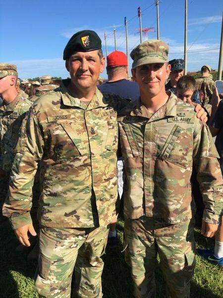 At son's Airborne school graduation