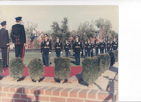 General Officer Review with Colonel Lee