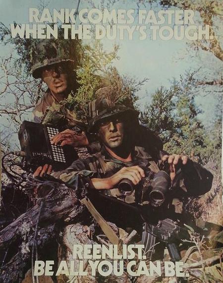 US ARMY RE-ENLISTMENT POSTER