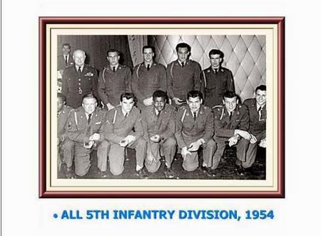 All 5th Infantry Div. football All Star team, 1954