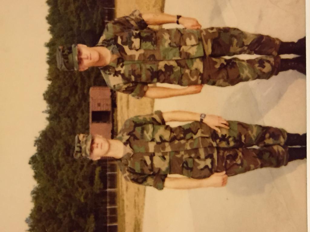 Myself and Eric Rakestraw @ Redstone arsenal in Huntsville Alabama. I am the good looking guy on the right