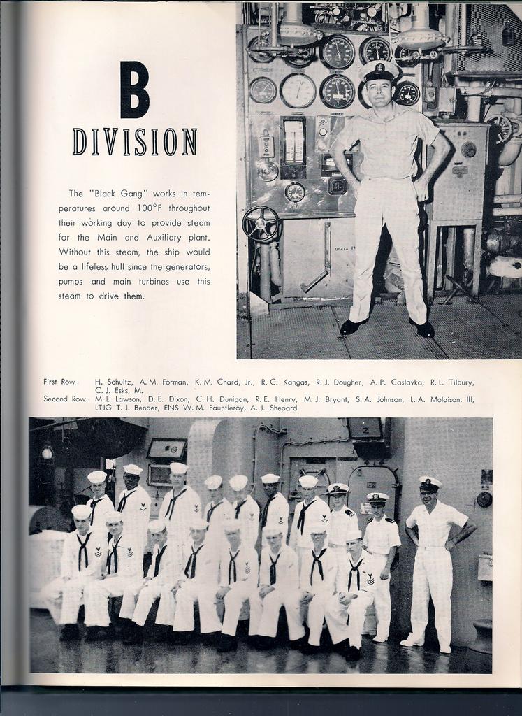 Fireroom crew Uss Talladega Apa 208