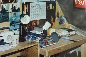 My "desk" during the Gulf War