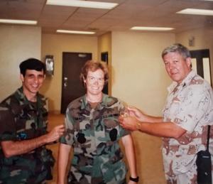 Promotion to Sgt. during Gulf War