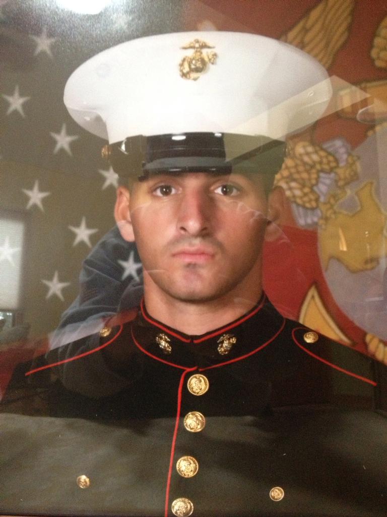 Sgt. Canon,our PLT. Sgt .[ arm raised].