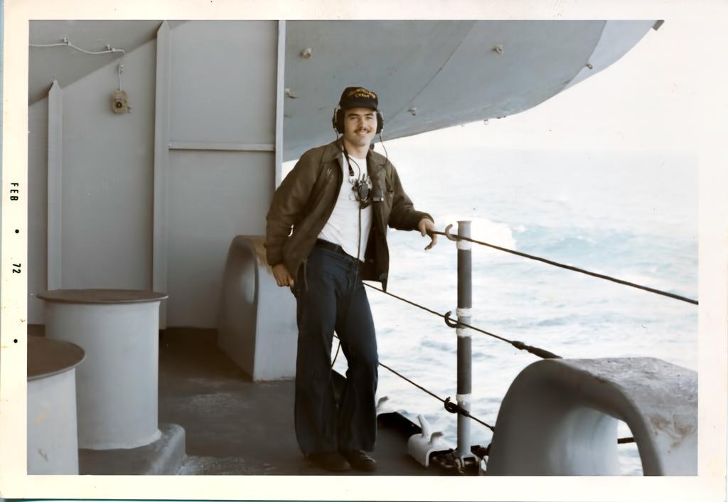 Navy man and his future Army son