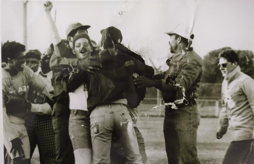 Out side barracks getten ready to mount out