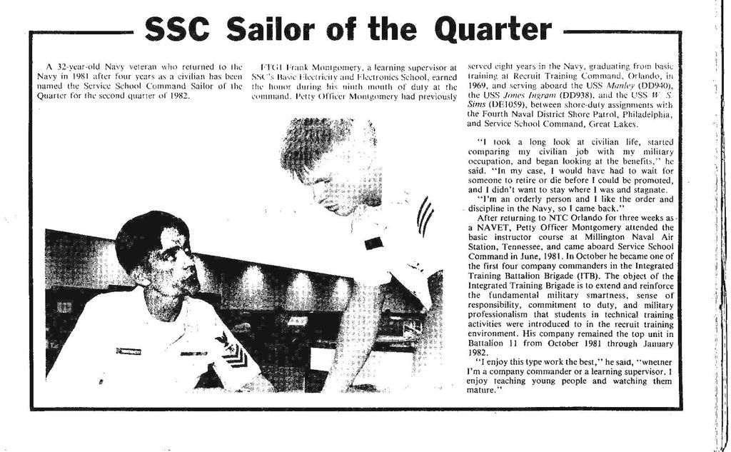 Year Book page for Company D