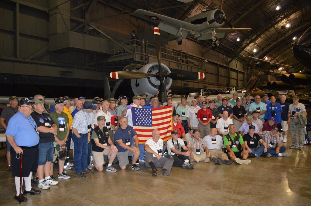 ComCarDiv One crew aboard the USS Hornet CVA-12 19