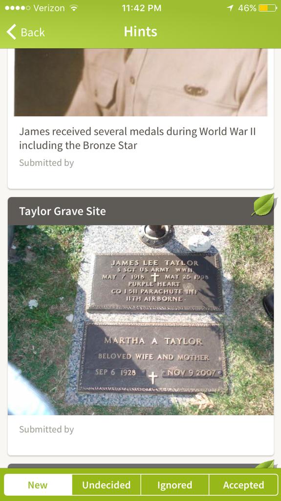 Grandpa James Lee Taylor trueblue Cherokee warrior