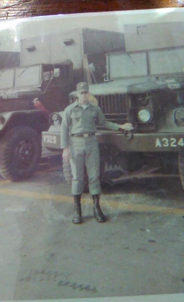 me wearing fake Lt. Bar