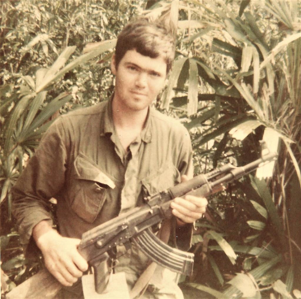 John Hughes with eye cover